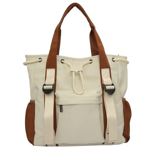 Women's Bags Color Clashing Large Capacity Waterproof Shoulder Bags