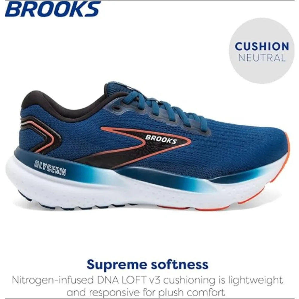 Brooks Men’s Glycerin 21 Neutral Running Shoe Provides Premium