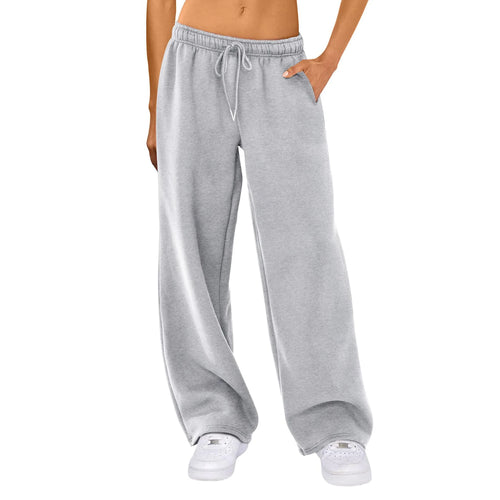 Fashion Women's Casual Pants Joggers Sweatpants Solid Color Drawstring