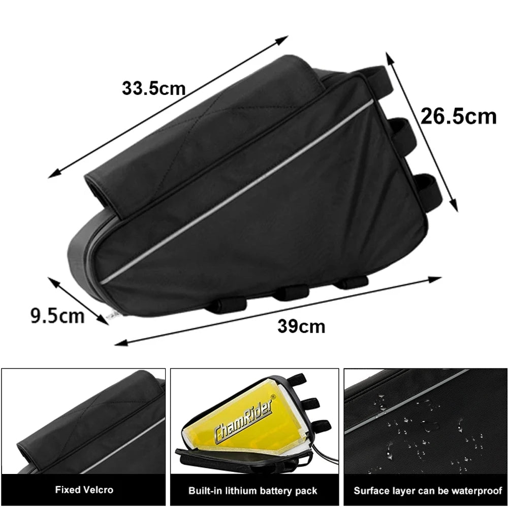 battery bag for electric bicycle, 36v, 48v, 60v, 72v, e-bike,