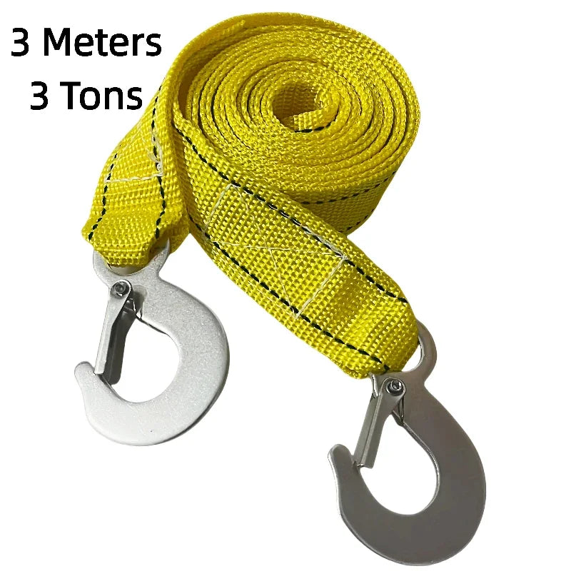 1 Pcs 4M Car Tow Cable Heavy Duty 5 Ton Trailer Rope Towing Pull Rope