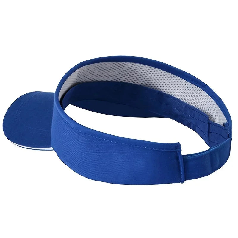 1 Pc Adjustable Universal Solid Color Sun Visor Sport Golf Tennis