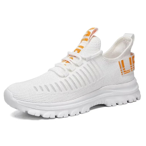 Hot Selling! Tennis Shoes Men Women Elastic Knit Mesh Breathable Upper