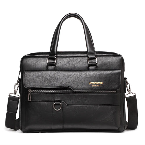 2023 Men Briefcase Bag High Quality Business Famous Brand PU Leather