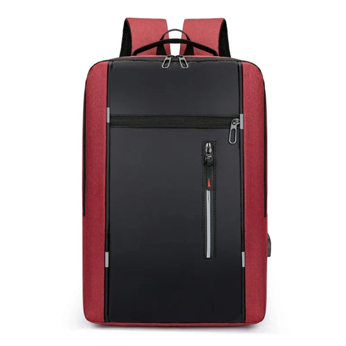 Men's Waterproof Oxford Laptop Backpack 15.6 Inch with USB Charging