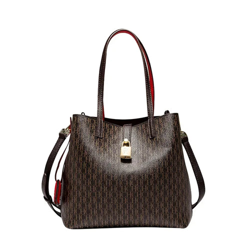 CH Premium Versatile Leather Crossbody Bag Ladies Large Capacity Daily
