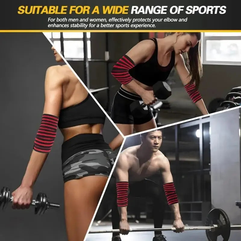 Sports Elbow Guard Winding Pressure Elbow Pad Bench Press