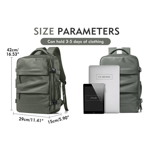 Waterproof Backpacks Travel Backpack Airplane Cabin 45x36x20 Easyjet