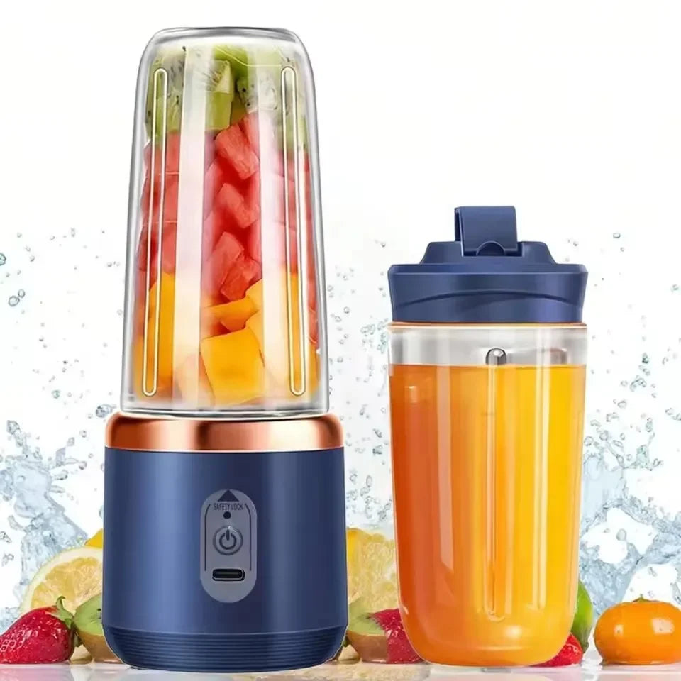 A set of dual cup juicers, multifunctional, suitable for fruits and