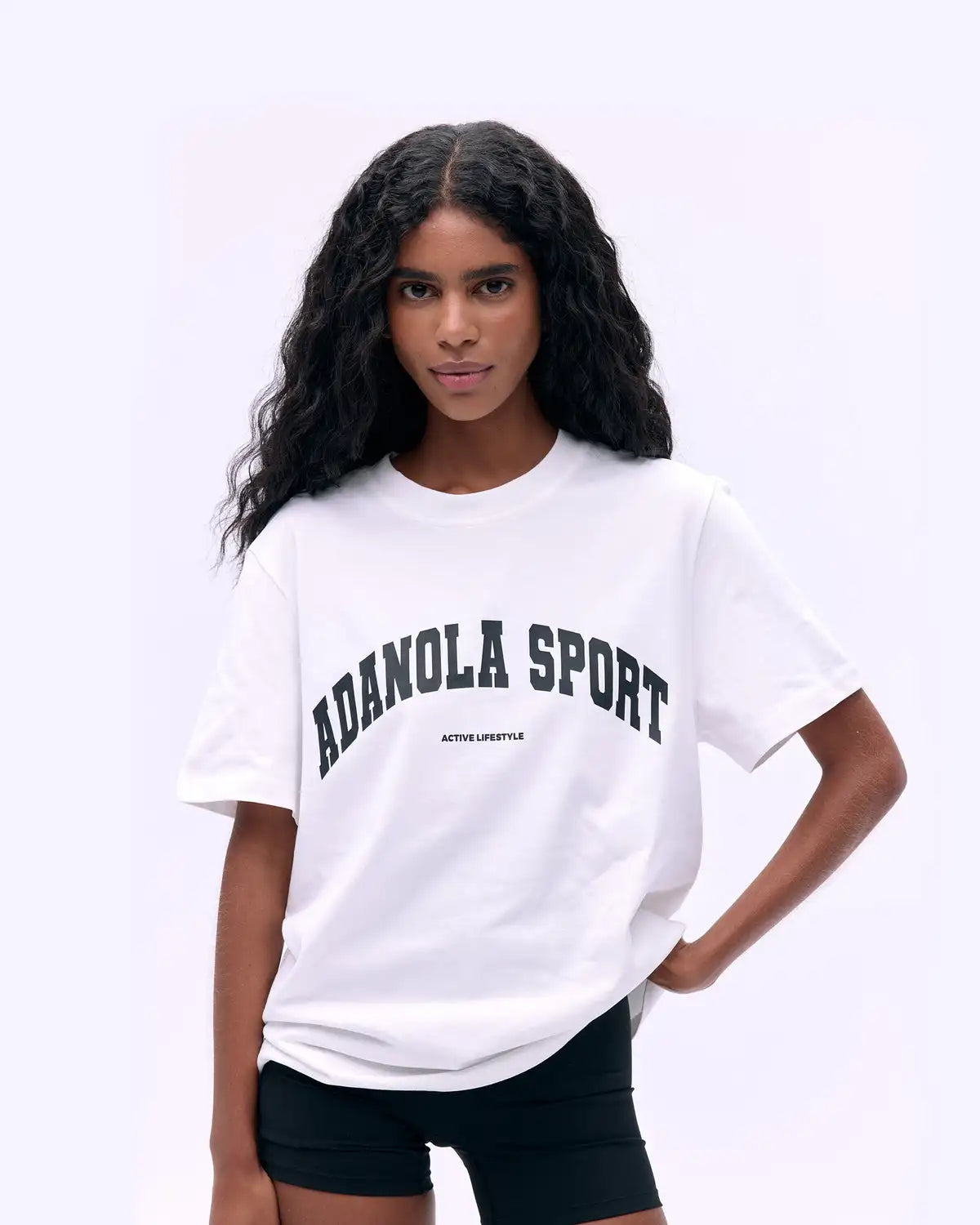 Summer Casual Sports Women's Men's T-shirt Trendy Brand Adanola Letter