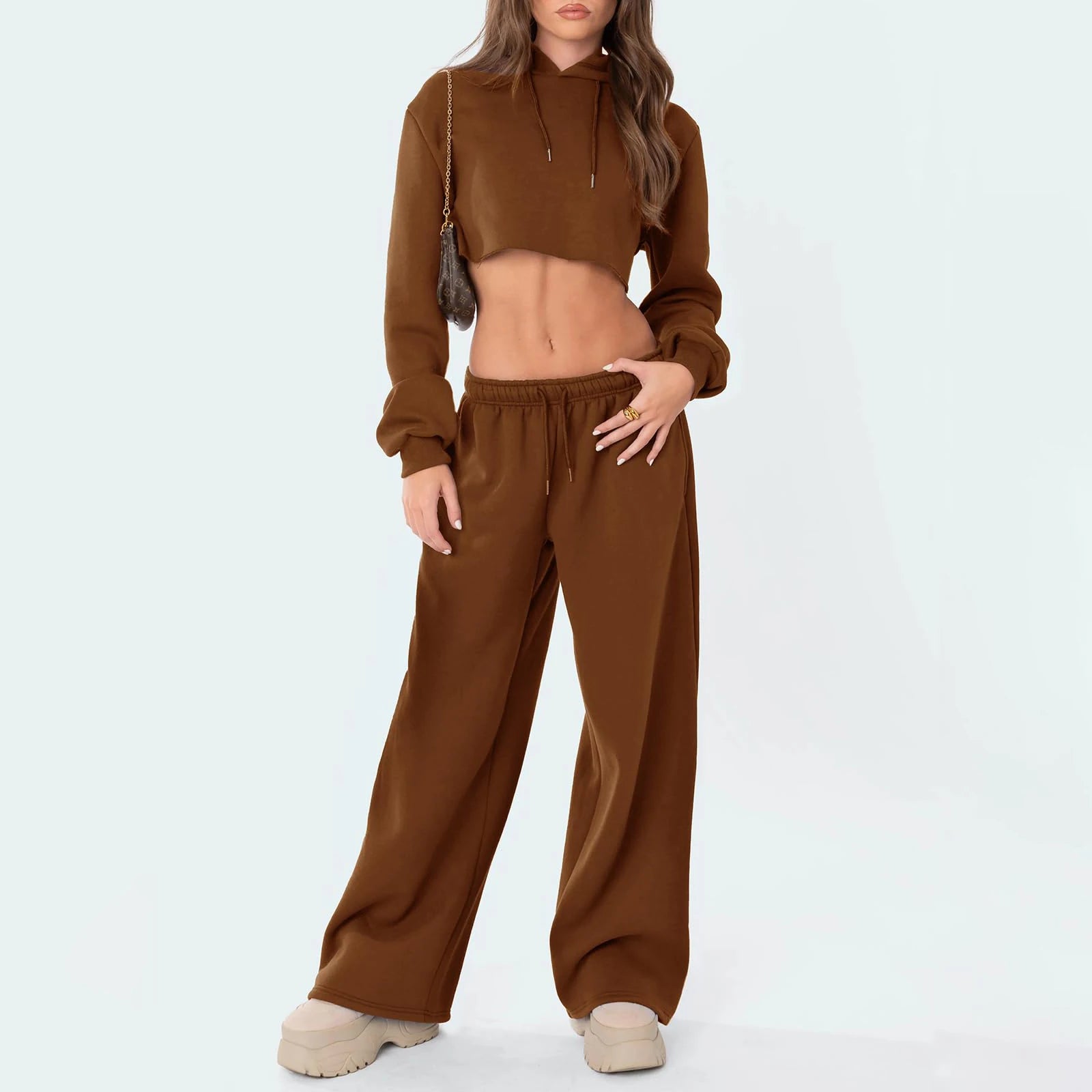 Fashion Women's Casual Pants Joggers Sweatpants Solid Color Drawstring