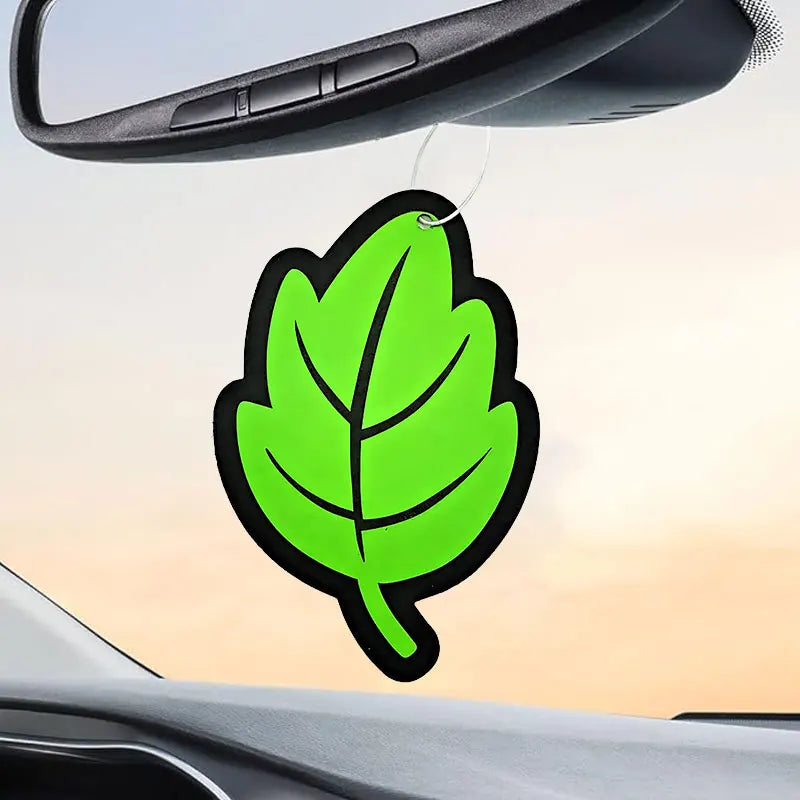 3-60pcs Car Air Freshener Natural Scented Tea Paper Auto Hanging