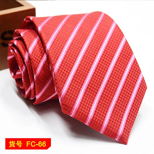 67 Styles Men's Ties Solid Color Stripe Flower Floral 7-8cm Jacquard