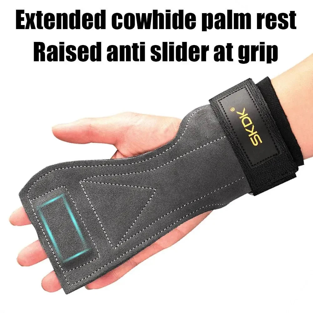 2Pcs Gym Gloves Fitness Hand Palm Protection Equipment Anti Slip And