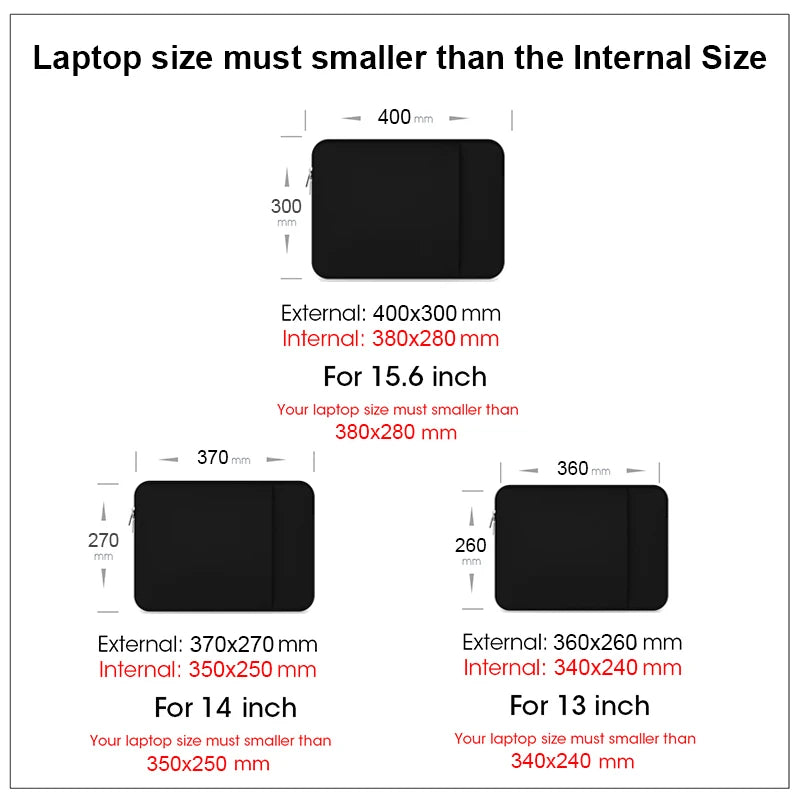 Laptop Bag Case For Macbook Air Pro 13 14 15.6 Xiaomi Lenovo Asus Dell