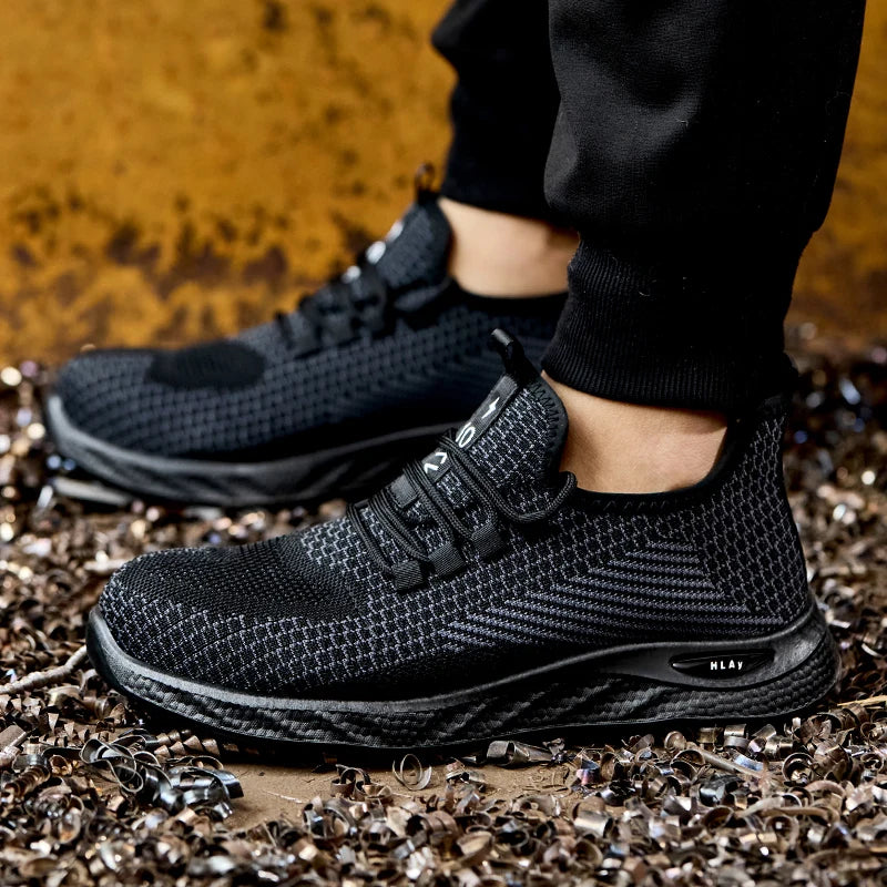 Men's work boots, men's safety shoes, breathable work sports shoes,