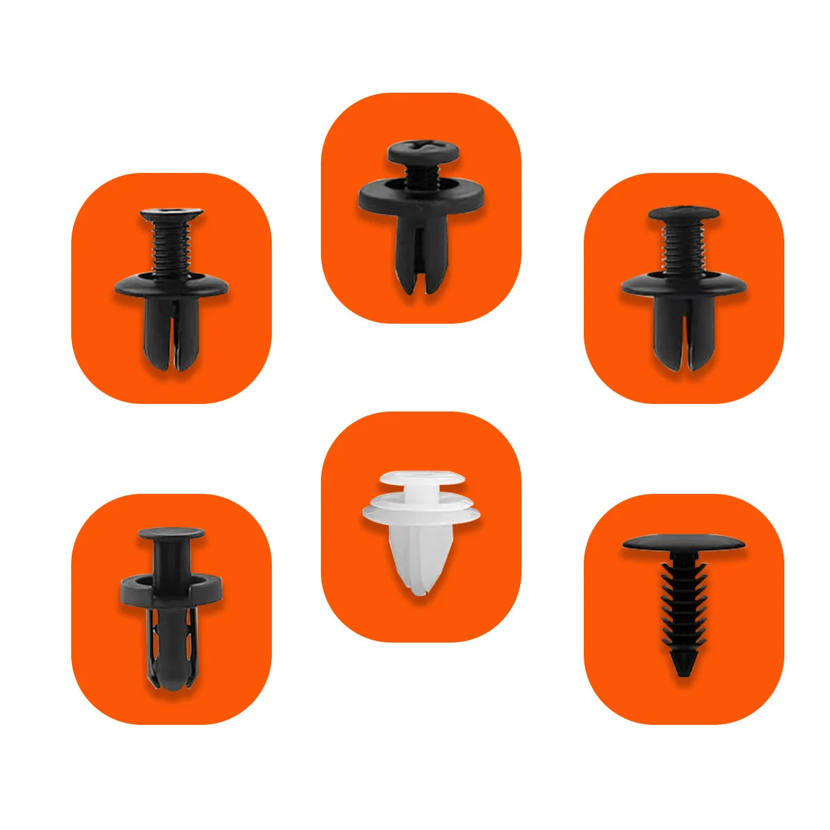 Bumper Retainer Clips Car Plastic Rivets Fasteners Push Retainer Kit