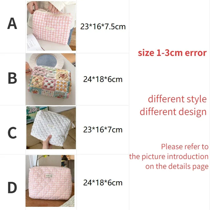 Large Capacity Women's Cosmetic Bags Cases Casual Ladies Small Storage