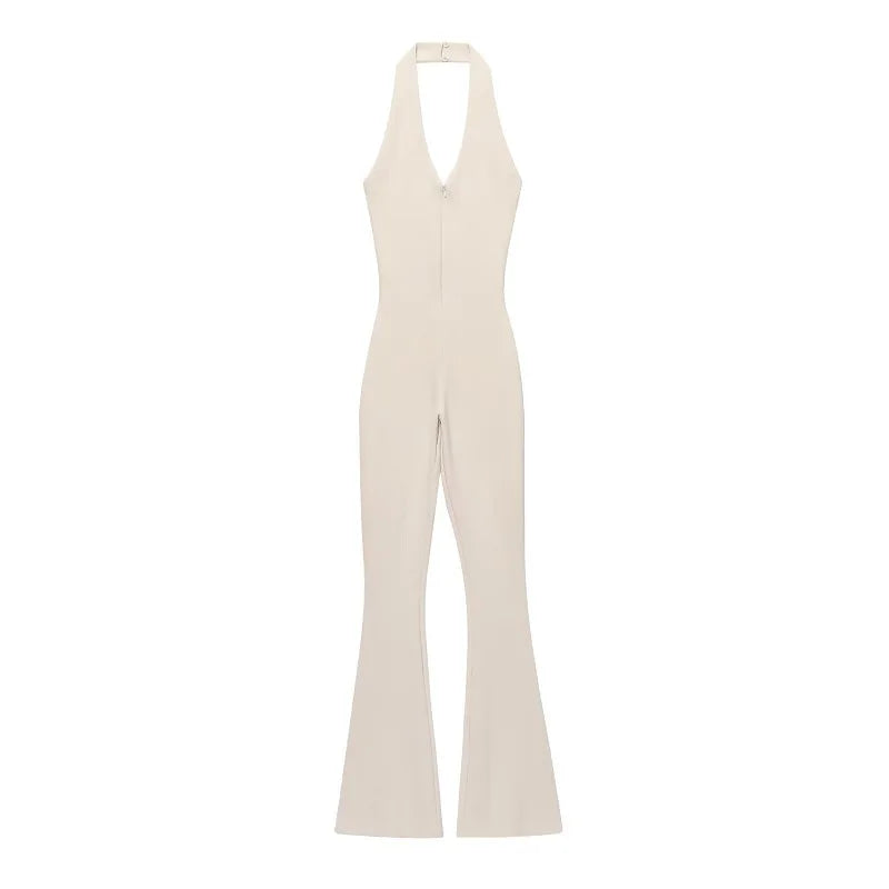 MUJER 2025 Long Jumpsuit Woman Flared Fitness Jumpsuits for Women