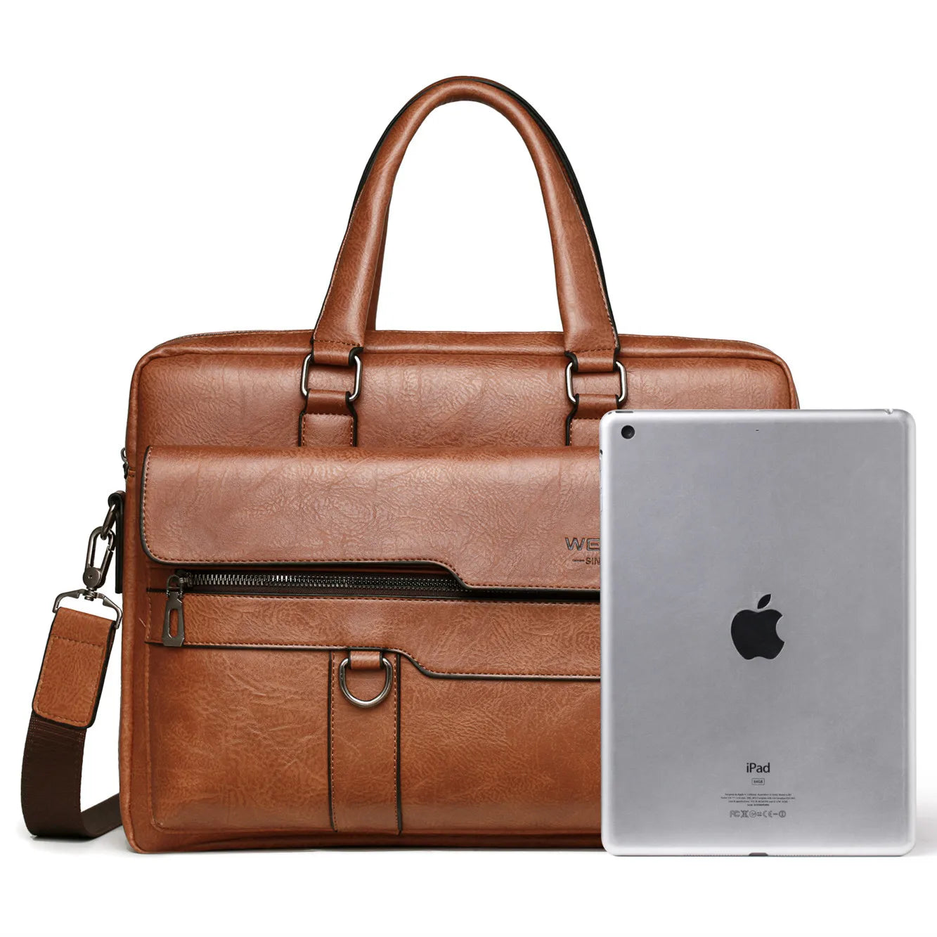 2023 Men Briefcase Bag High Quality Business Famous Brand PU Leather