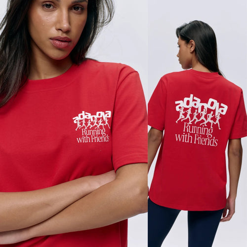 Summer Casual Sports Women's Men's T-shirt Trendy Brand Adanola Letter