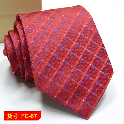 67 Styles Men's Ties Solid Color Stripe Flower Floral 7-8cm Jacquard