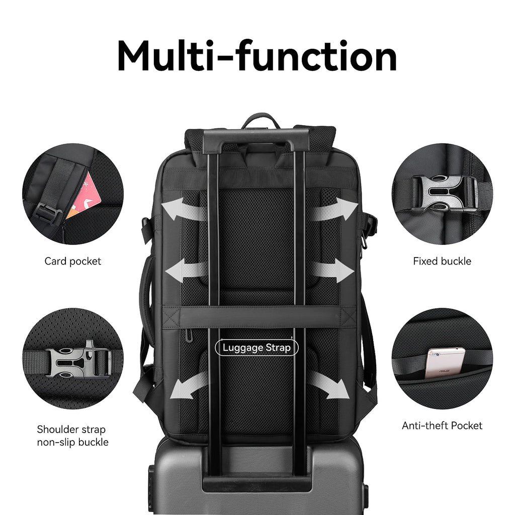 MARK RYDEN Large Backpack Men Rucksack 40L Expandable Business Travel