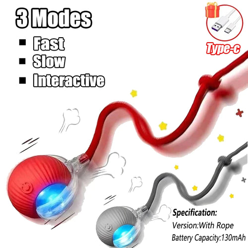 Cat Interactive Ball Training Self-moving Kitten Electric Cat Ball