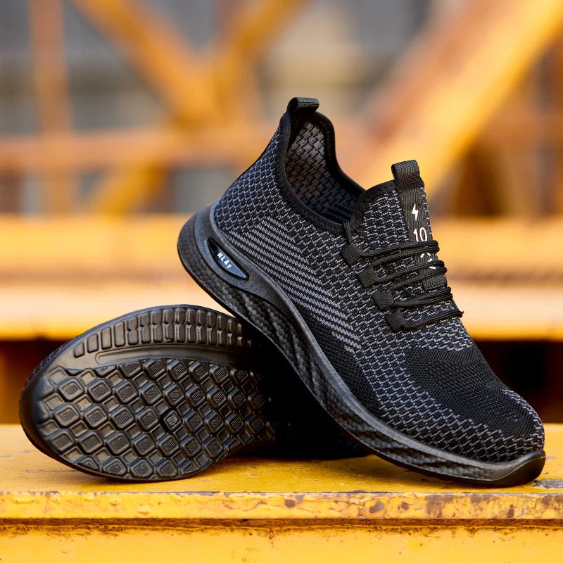 Men's work boots, men's safety shoes, breathable work sports shoes,