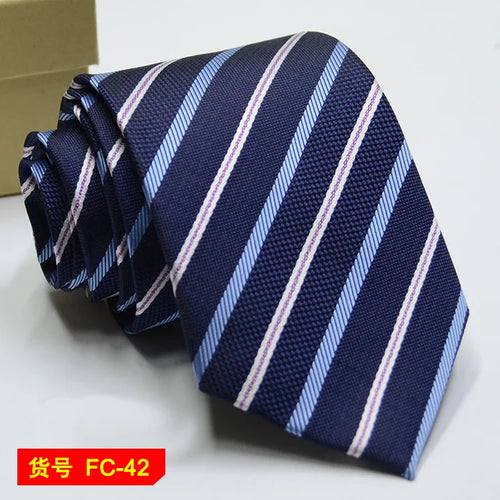 67 Styles Men's Ties Solid Color Stripe Flower Floral 7-8cm Jacquard