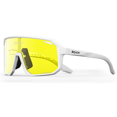 SCVCN New Yellow Polarized Cycling Sunglasses Men Bike MTB Driving