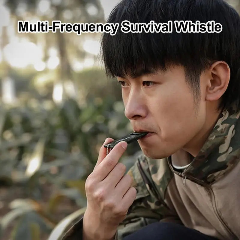 3-Frequency Whistle High Decibel Survival Whistle Outdoor Hiking
