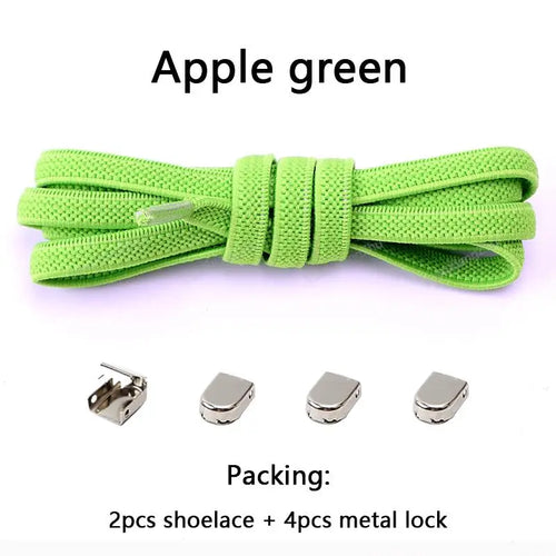 No tie Shoe laces Elastic laces Sneakers Flat Shoelaces without ties