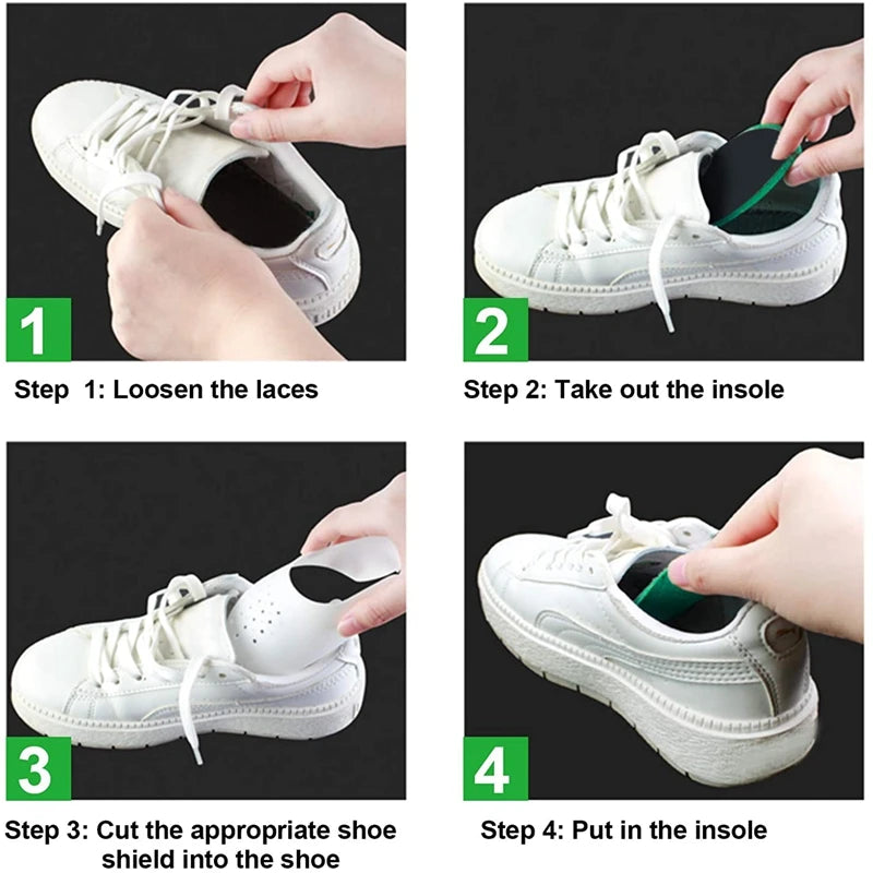 4Pcs Crease Protector Shoe Head Stretcher Sneaker Anti Crease Wrinkled