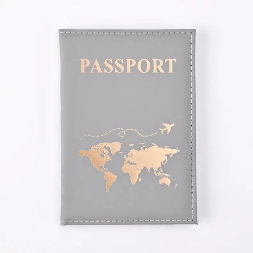 Women Fashion Pink Marble Pattern Travel Passport Cover Holder Bag