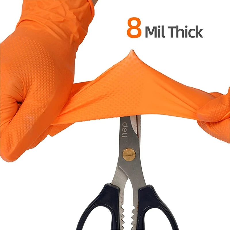 8mil Nitrile Gloves Thick 30/50PCS Industrial Disposable Gloves with