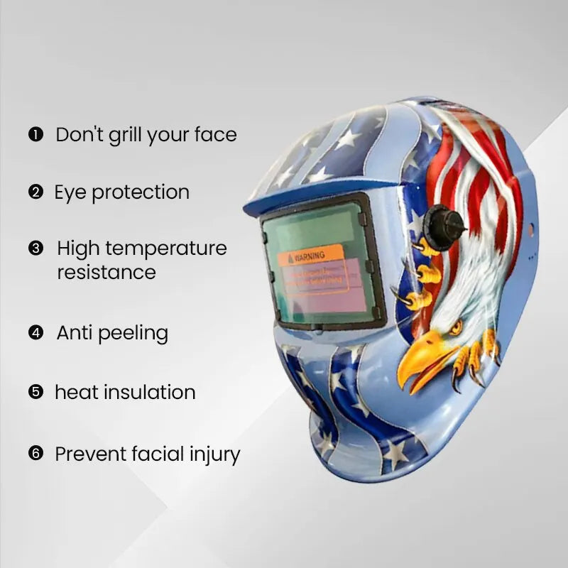 AIRAJWelding Mask Welder Protection Head Worn Solar Automatic Dimming