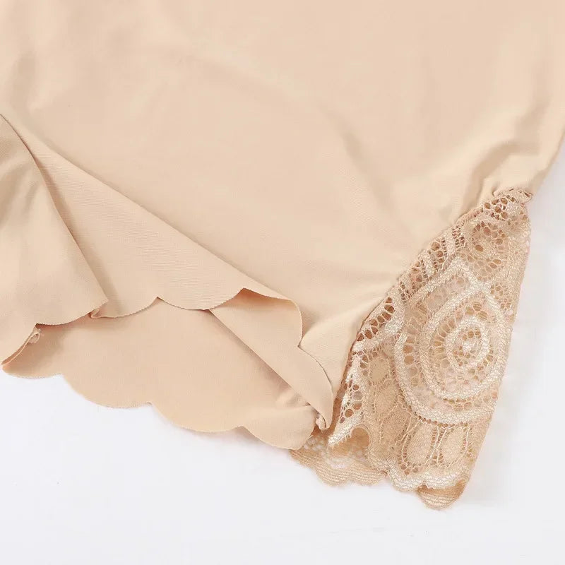 Sexy Lace Edge Soft Seamless Safety Short Pants Under Skirt Shorts