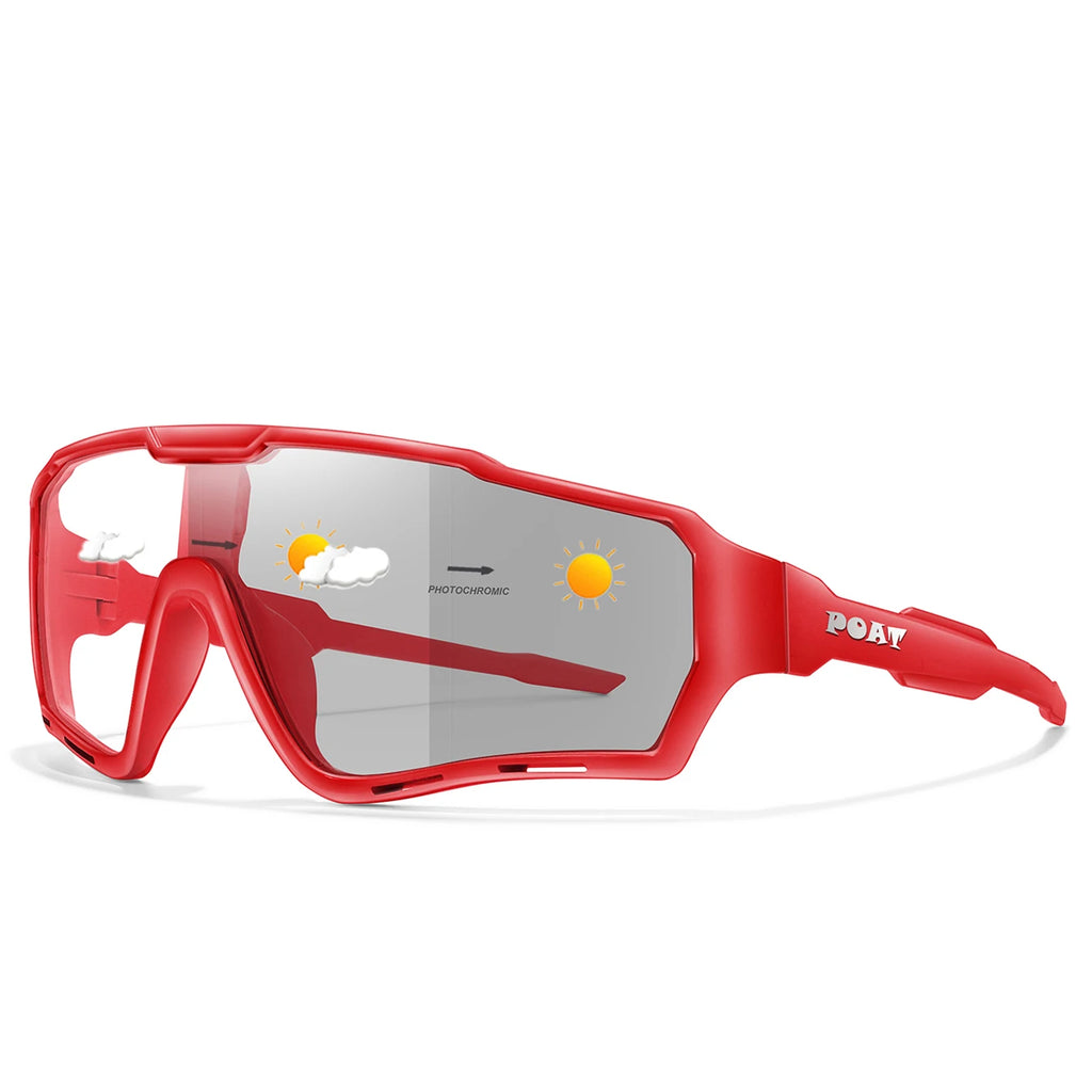 POAT Brand Men Women MTB Bike Bicycle Photochromic Eyewear Cycling