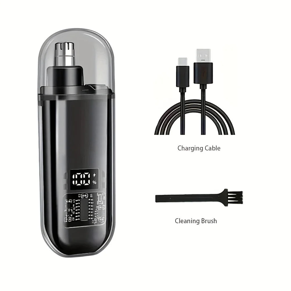 Suitable for men, USB charging nose and ear hair trimmer portable