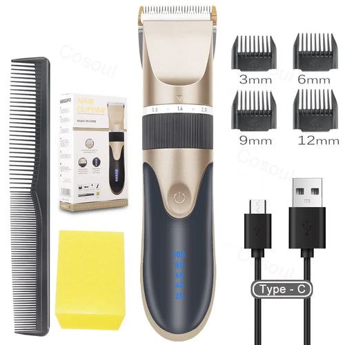 Professional Hair Clipper Electric Barber Hair Trimmers For Men Adults