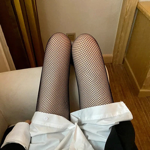 Woman Girls Gothic Cartoon Fishnet Stockings Snake Kuromies Skull