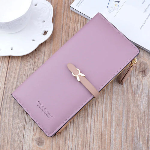 Luxury Long Wallet Purses for Women New Trend Slim Wallets Female