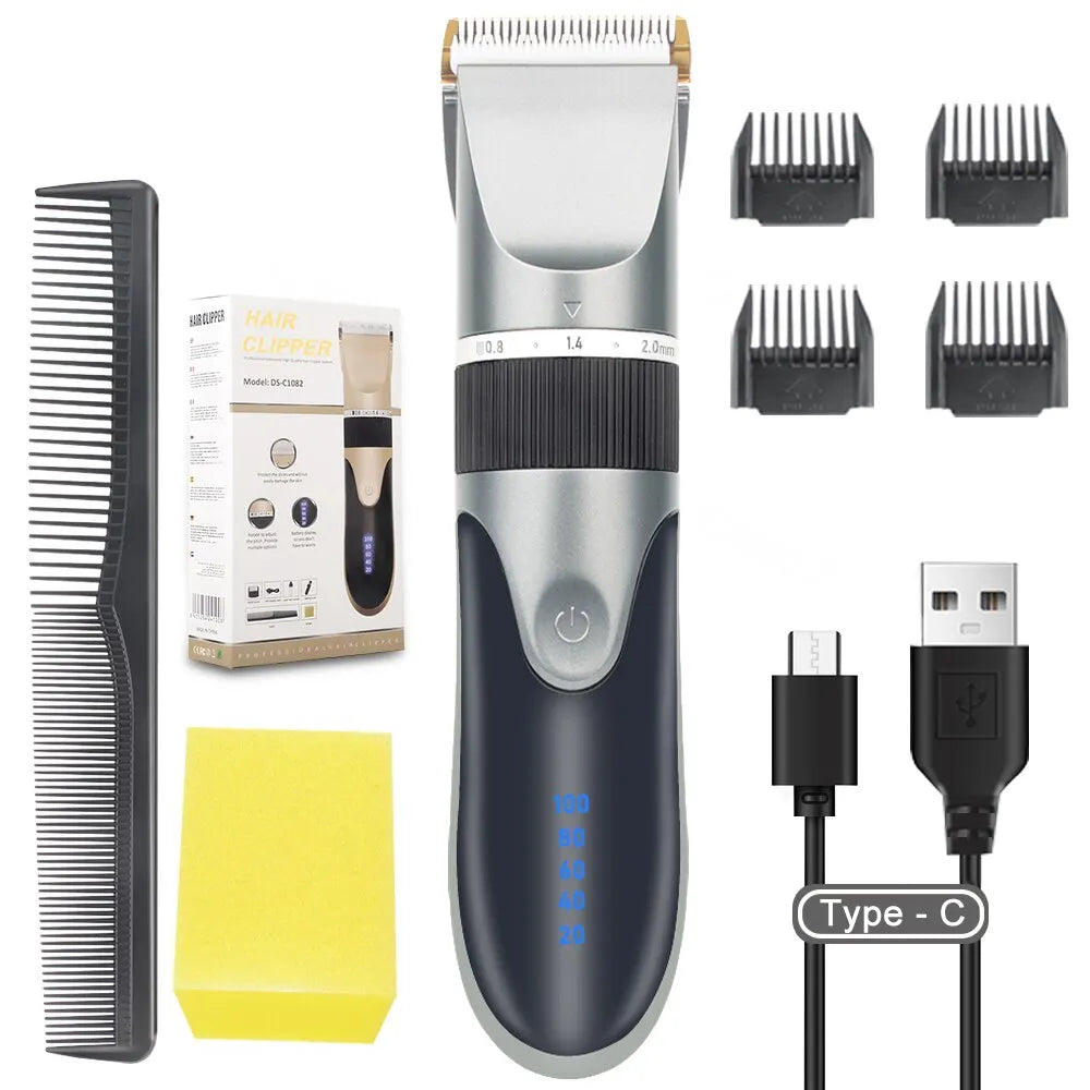 Professional Hair Clipper Electric Barber Hair Trimmers For Men Adults