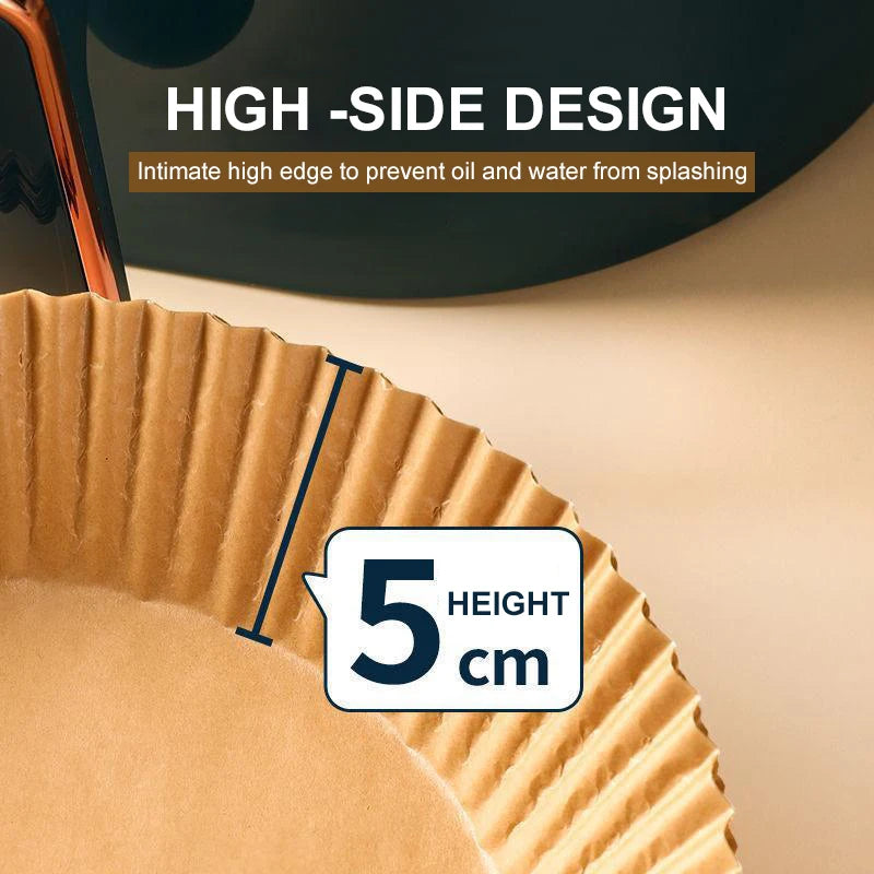 50pcs Air Fryer Disposable Special Paper Liners Baking Paper Oil-proof