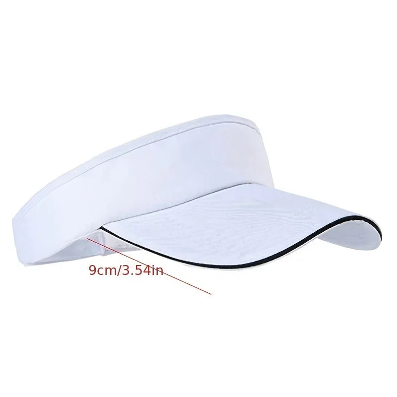 1 Pc Adjustable Universal Solid Color Sun Visor Sport Golf Tennis