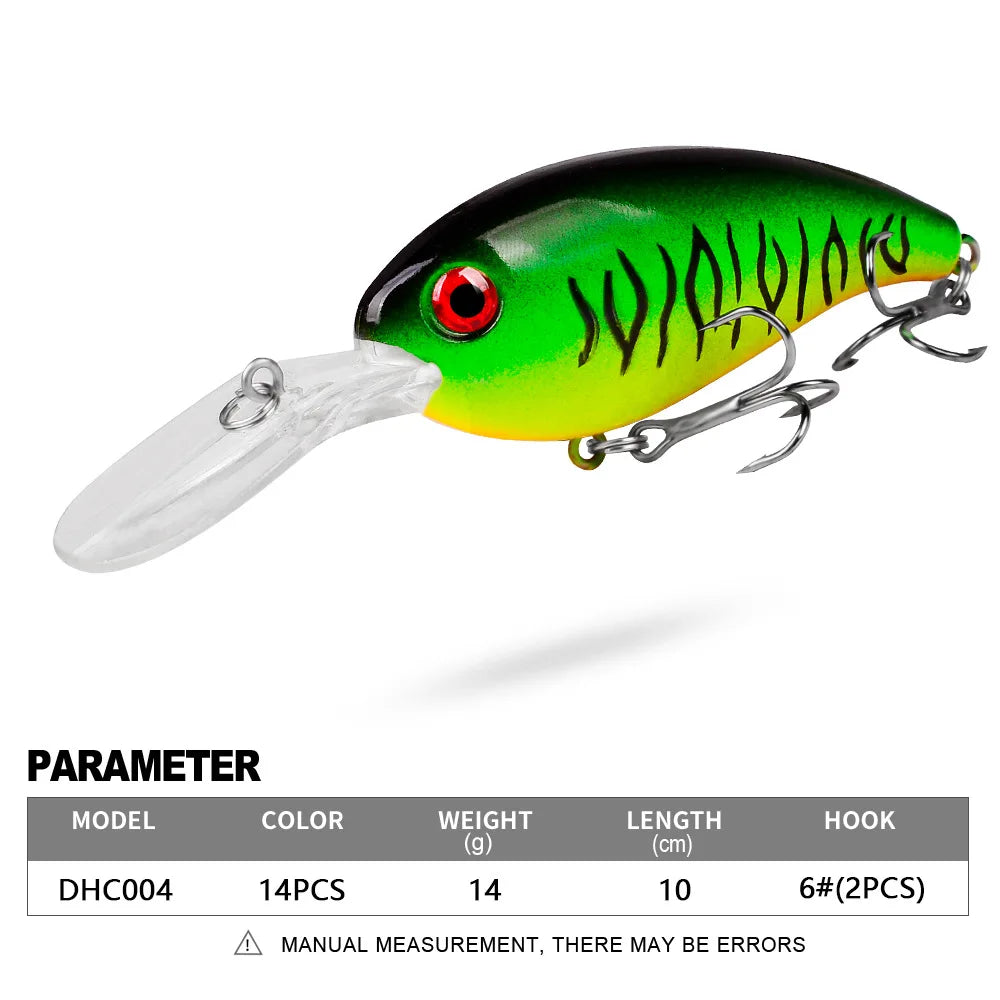 10cm 14.5g Crankbaits Fishing Lure Hard Baits Swimbaits Boat Ocean