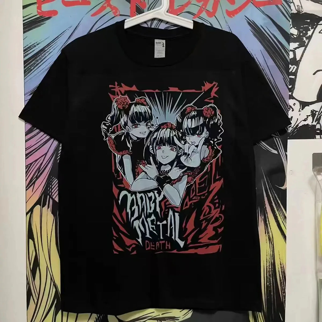 Babymetal Japan Band T Shirt Men Women's Hip-hop Rock Band Casual