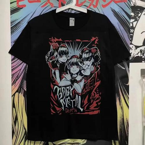 Babymetal Japan Band T Shirt Men Women's Hip-hop Rock Band Casual