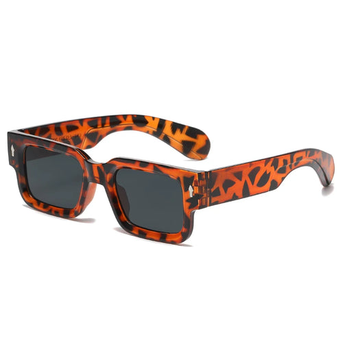 Fashion Retro Thick Leg Square Frame Sunglasses Men Women Popular
